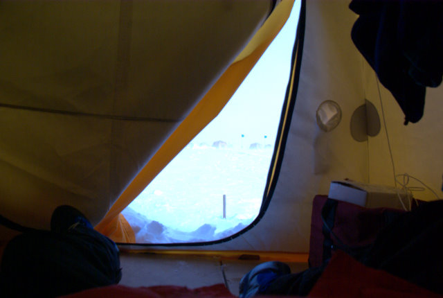 A view out my tent door